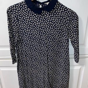 Collar smock mini dress